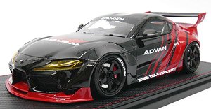 Pandem Supra (A90) Black/Red (Diecast Car)