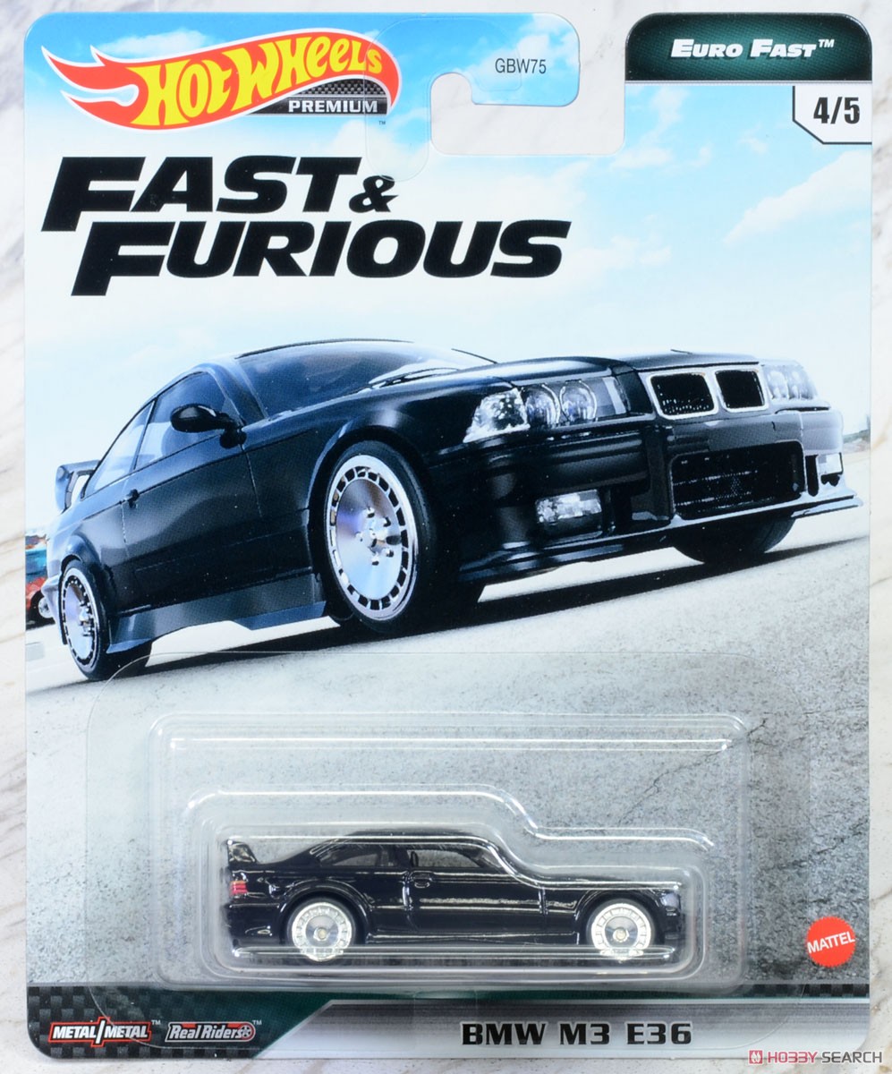 Hot Wheels The Fast and the Furious Premium Assorted Fast Euro 986K (Set of 10) (Toy) Package4