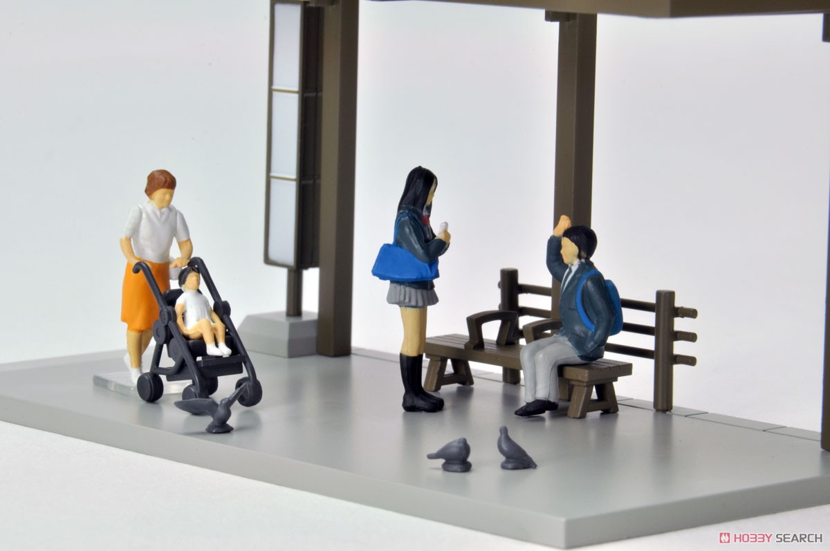 Diorama Collection64 #CarSnap05a Bus Stop (Diecast Car) Item picture1