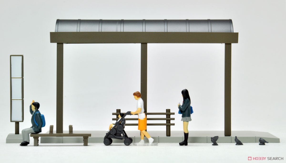 Diorama Collection64 #CarSnap05a Bus Stop (Diecast Car) Item picture5
