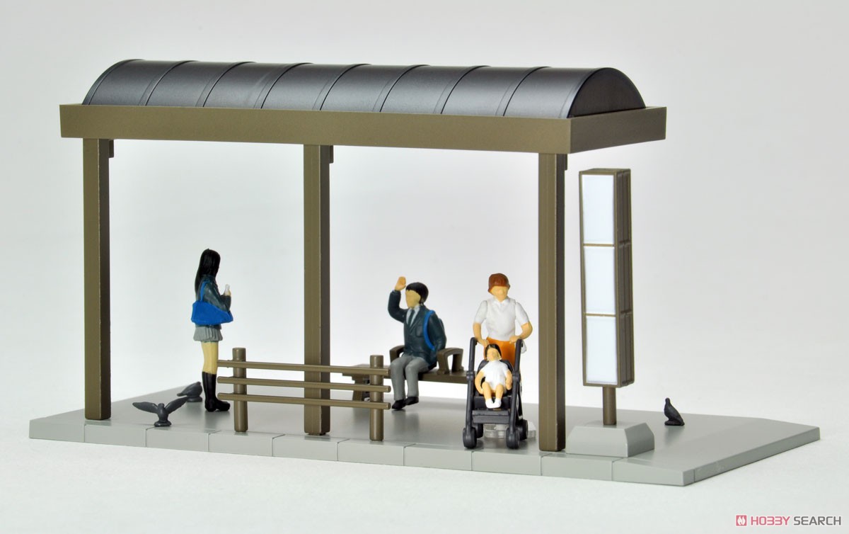 Diorama Collection64 #CarSnap05a Bus Stop (Diecast Car) Item picture6