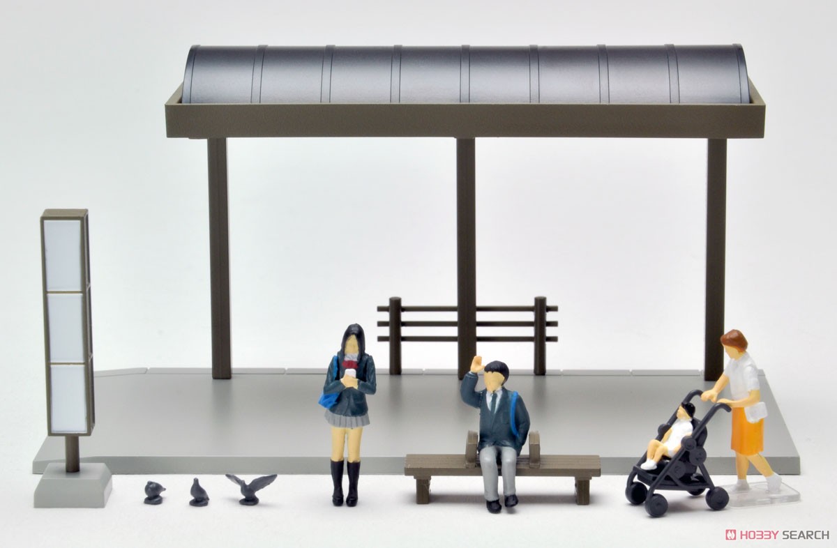 Diorama Collection64 #CarSnap05a Bus Stop (Diecast Car) Item picture8