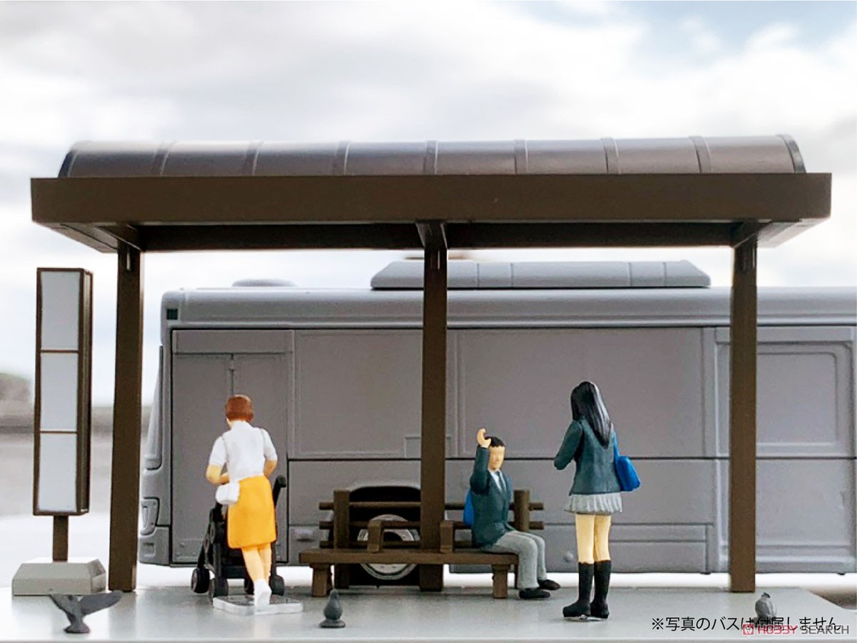 Diorama Collection64 #CarSnap05a Bus Stop (Diecast Car) Other picture1