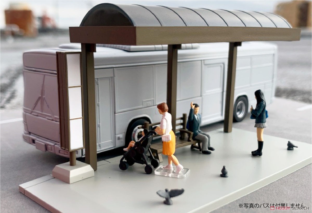 Diorama Collection64 #CarSnap05a Bus Stop (Diecast Car) Other picture2