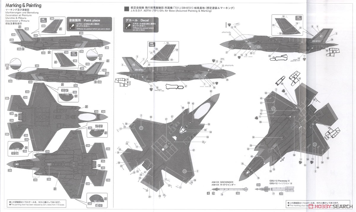 F-35 ライトニングII (A型) `ビーストモード J.A.S.D.F.` (プラモデル) 塗装2