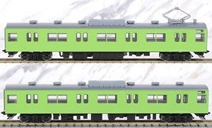 JR 103系 通勤電車 (JR西日本仕様・黒サッシ・ウグイス) 増結セット (増結・2両セット) (鉄道模型)