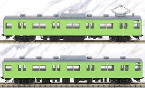 J.R. Commuter Train Series 103 (J.R. West, Black Sash, Olive Green) Additional Set (Add-On 2-Car Set) (Model Train)