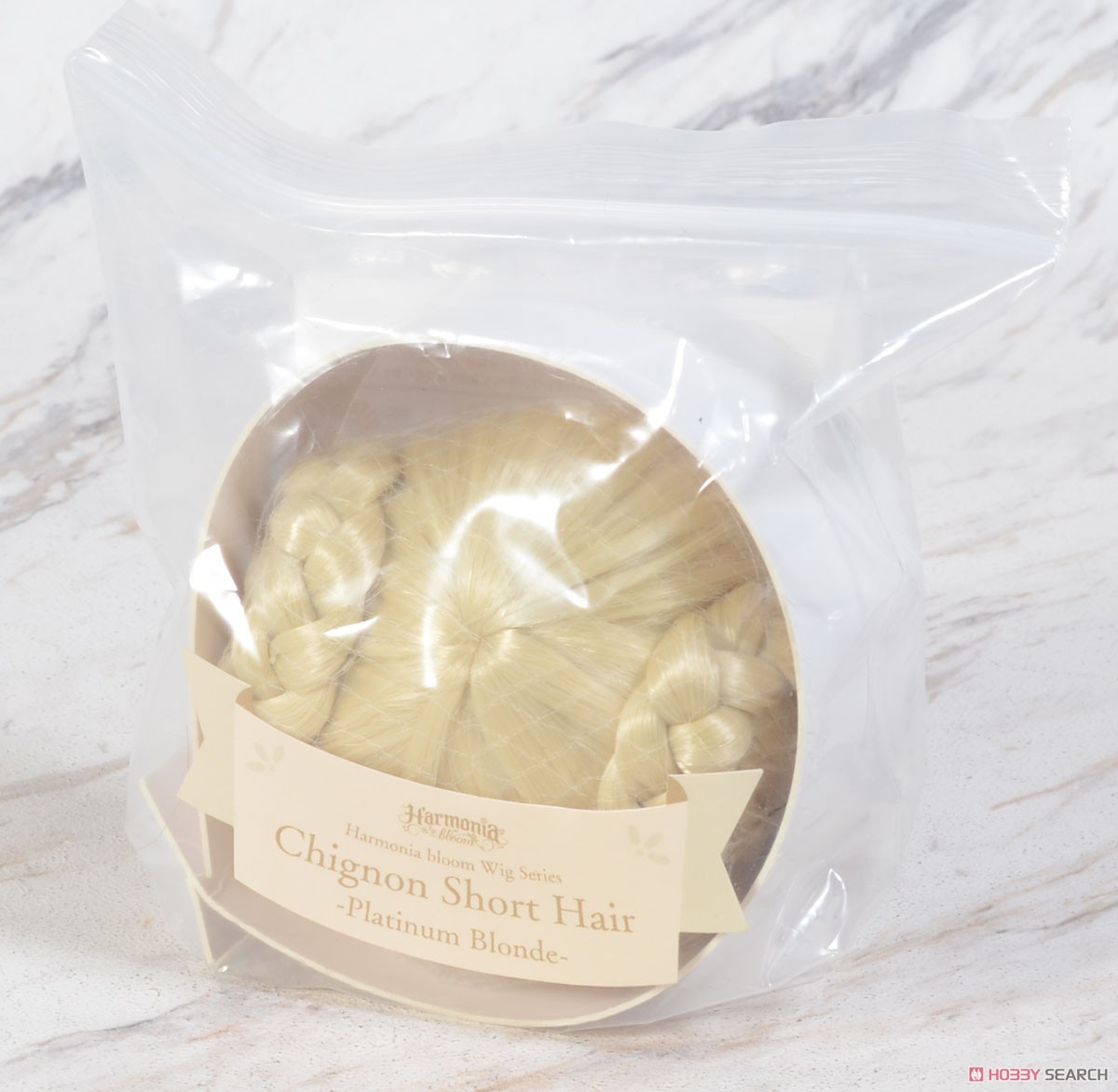 Harmonia Bloom Wig Series: Chignon Short Hair (Platinum Blonde) (Fashion Doll) Package1