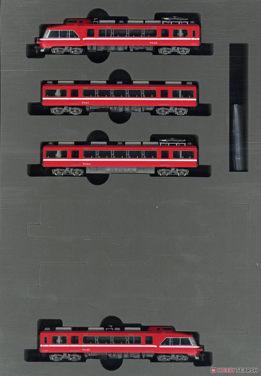 名鉄 7000系 パノラマカー (第47編成) 白帯車 セット (4両セット) (鉄道模型) 商品画像1