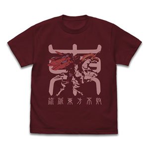 機動武闘伝Gガンダム マスターガンダム＆風雲再起 Tシャツ BURGUNDY S (キャラクターグッズ)