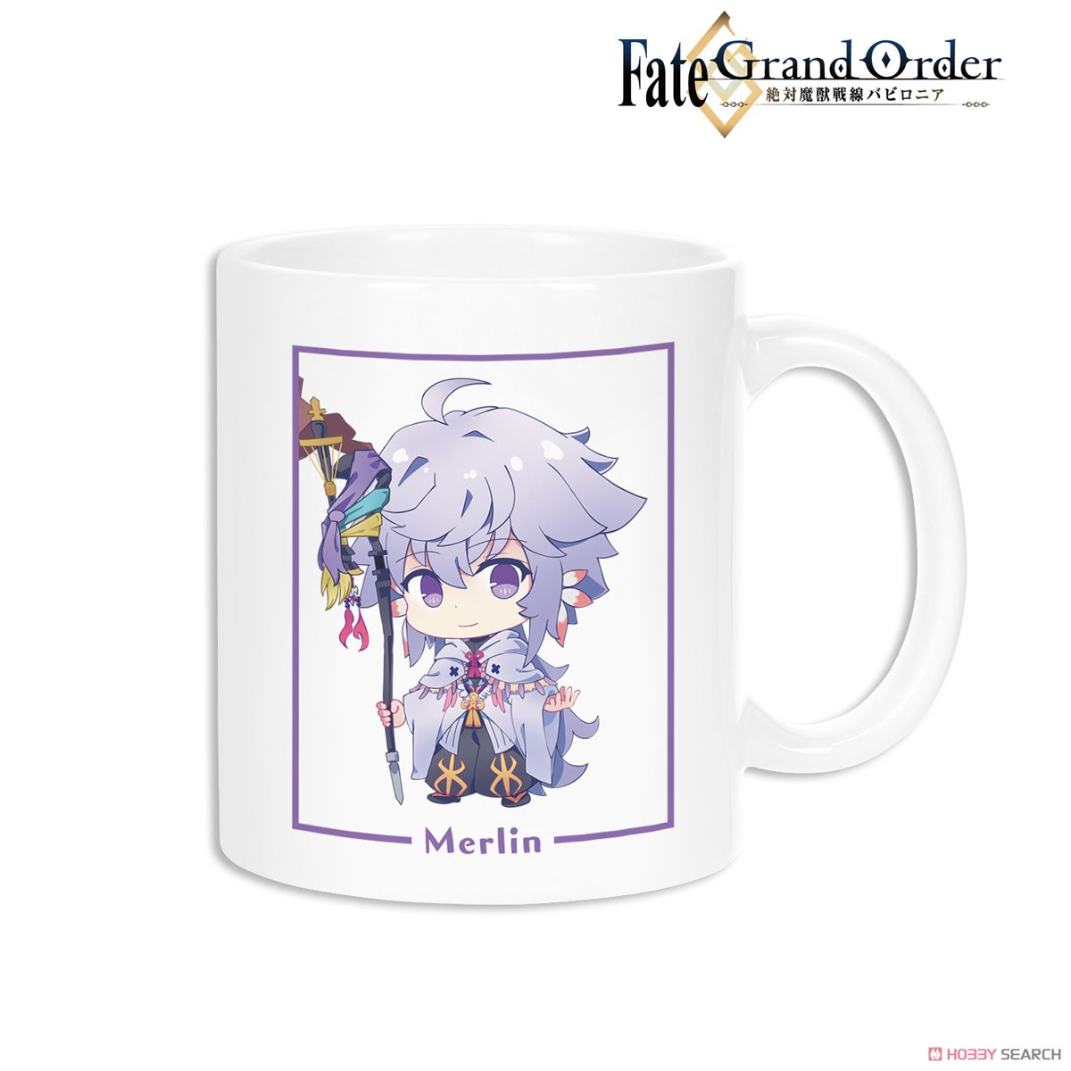 Fate/Grand Order - Absolute Demon Battlefront: Babylonia Merlin Chibi Chara Mug Cup (Anime Toy) Item picture1