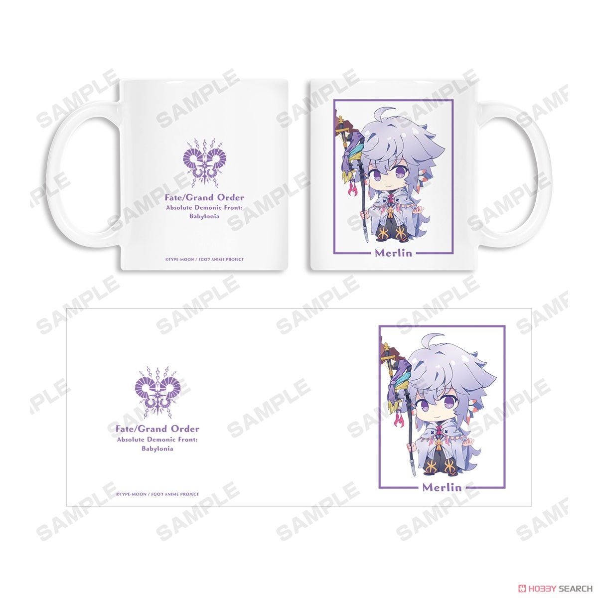 Fate/Grand Order - Absolute Demon Battlefront: Babylonia Merlin Chibi Chara Mug Cup (Anime Toy) Item picture3