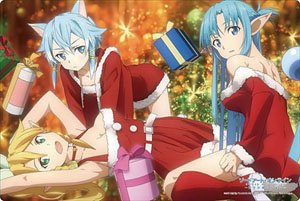 Bushiroad Rubber Mat Collection Vol.794 Sword Art Online Alicization [Asuna & Leafa & Sinon] Christmas Ver. (Card Supplies)