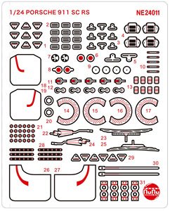 1/24 Racing Series Porsche 911 SC/RS 1984 Oman Rally Winner Detail Up Parts