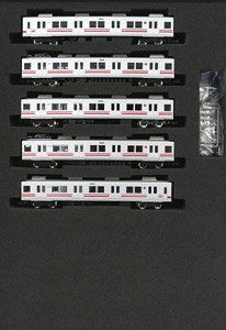 Tokyu Series 8090 (Late Production, Oimachi Line Red Stripe) Five Car Formation Set (w/Motor) (5-Car Set) (Pre-colored Completed) (Model Train)