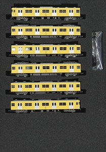 Seibu Series 2000 Early Type (Gray H Rubber, without Side Rollsign) Six Car Formation Set (w/Motor) (6-Car Set) (Pre-colored Completed) (Model Train)