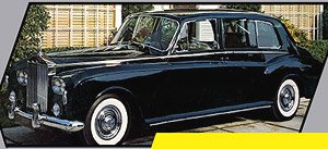 ロールス・ロイス ファントム V ダークブルー RHD (ミニカー)