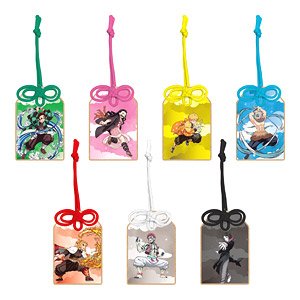 Demon Slayer: Kimetsu no Yaiba Trading Amulet Type Wooden Key Ring Vol.2 (Set of 7) (Anime Toy)