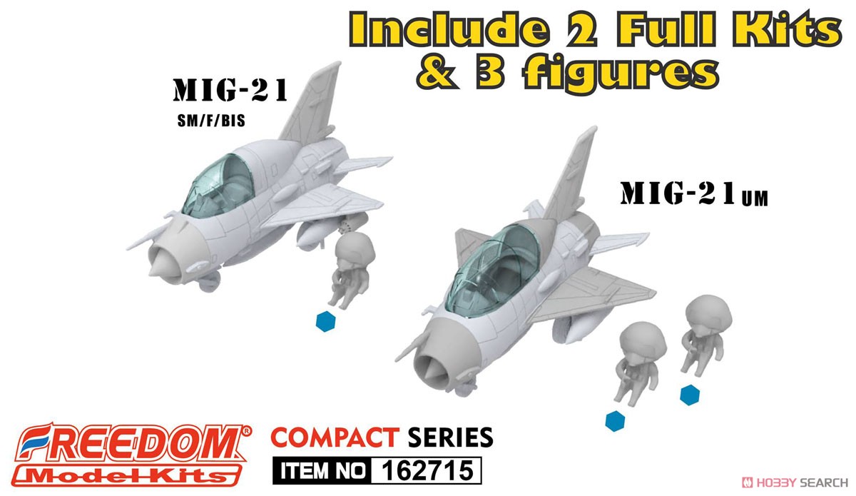Compact Series: MiG-21SM/F/BIS & MiG-21UM Russia (2 in 1) (Plastic model) Other picture2