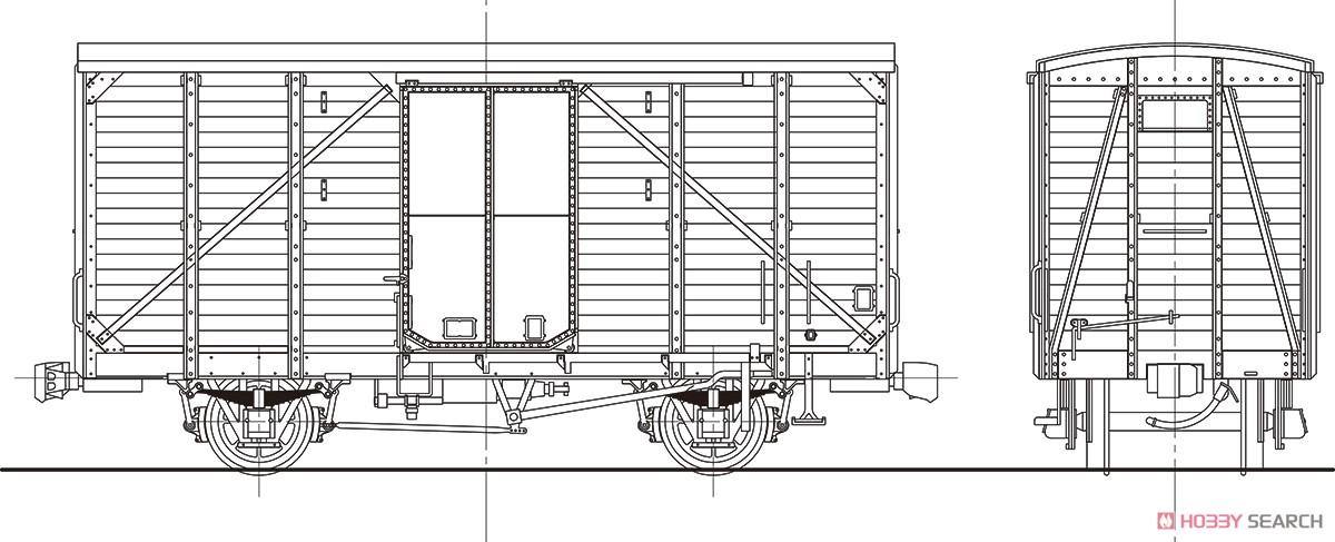 16番(HO) 国鉄 ワム3500形 有蓋車 タイプB 組立キット (組み立てキット) (鉄道模型) その他の画像1