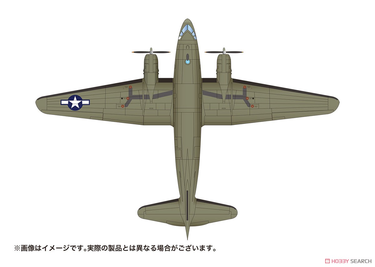 WW.II アメリカ陸軍 輸送機 C-46D コマンド `USAAF` (プラモデル) その他の画像2