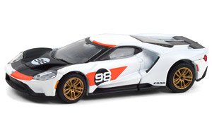 2021 Ford GT #98 - Ford GT Heritage Edition - Ken Miles and Lloyd Ruby 1966 24 Hours of Daytona MKII Tribute (Diecast Car)