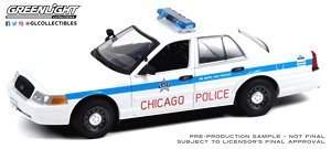 Hot Pursuit - 2008 Ford Crown Victoria Police Interceptor - City of Chicago Police (Diecast Car)