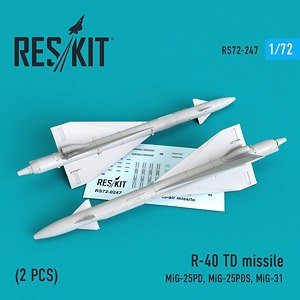 ロシア R-40TD 赤外線誘導空対空ミサイル (2個入り) (プラモデル)