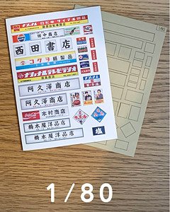 1/80(HO) Signboard (1) [1:80] (Unassembled Kit) (Model Train)