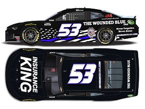 Josh Bilicki 2020 Insurance King Woundedblue.org Chevrolet Camaro NASCAR 2020 (Diecast Car)