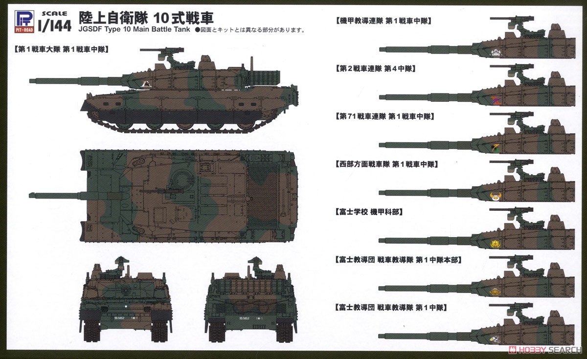 JGSDF Type 10 (3-Car Set) (Plastic model) Color1