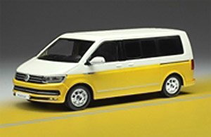 VW T6 マルチバン 2017 ホワイト/ゴールド (ミニカー)