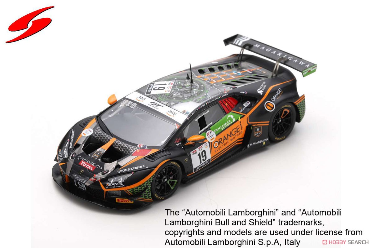 Lamborghini Huracan GT3 Evo No.19 Orange 1 FFF Racing Team 24H Spa 2020 L.Moccia R.Giammaria (ミニカー) 商品画像1