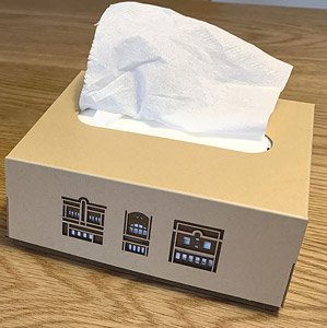 Half Size Tissue Case (Signage Architecture) (Railway Related Items)