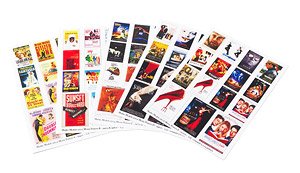 Diorama Material Movie Posters - Big Set 1940s - 2000s (Plastic model)