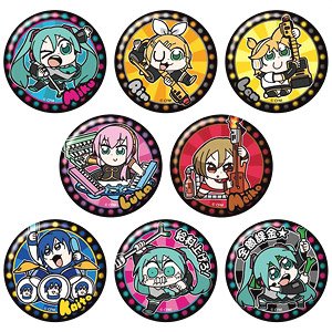 Hatsune Miku x Bukubu Okawa Can Badge Collection (Set of 8) (Anime Toy)
