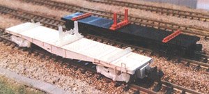 チキ5200 レール輸送車 2両セット ペーパーキット (2両・組み立てキット) (鉄道模型)