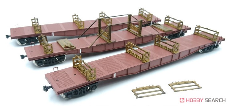 1/80(HO) CHIKI5500 Rail Transporter Type F (Kyushu/Sanyo/Tokaido Version) Three Car Set Paper Kit (3-Car Unassembled Kit) (Model Train) Item picture1