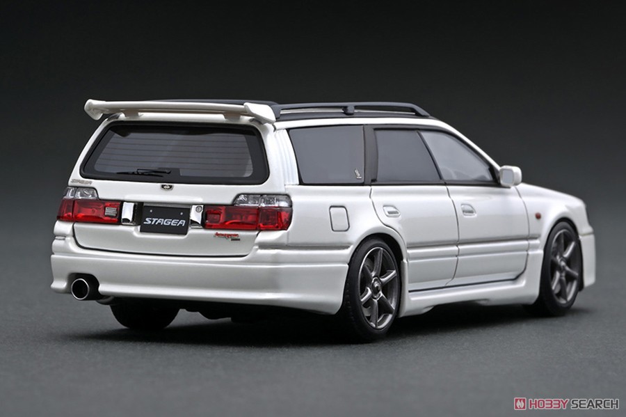 Nissan Stagea 260RS (WGNC34) Pearl White with Engine (Diecast Car) Item picture2