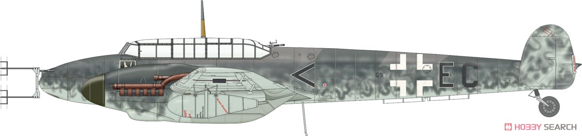 Bf110G-4 プロフィパック (プラモデル) 塗装2
