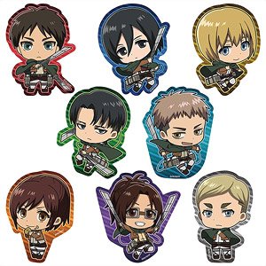 Attack on Titan Die-cut Hand Towel Collection Vol.1 (Set of 8) (Anime Toy)