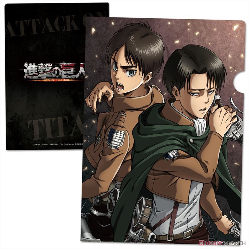 Attack on Titan Clear File Q [Eren & Levi] (Anime Toy) Item picture1