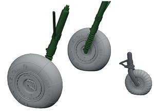 Bf110G Wheels (for Eduard) (Plastic model)