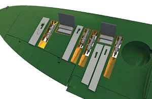 Spitfire Mk.IIa Gun Bays (for Eduard) (Plastic model)