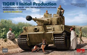 Tiger I Initial Production (Pz.Kpfw.VI Ausf.E Sd.Kfz181 Early 1943 North African Fronnt/Tunisia) (Plastic model)