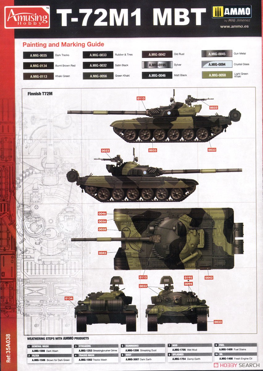 東ドイツ T-72M (プラモデル) 塗装6