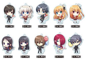 Charlotte Marutto Stand Key Ring (Set of 10) (Anime Toy)