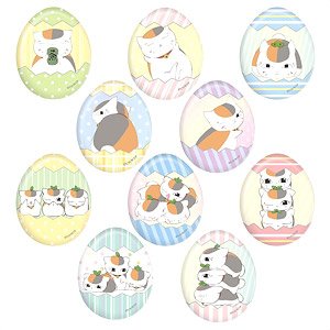 Natsume`s Book of Friends Egg Can Badge (Set of 10) (Anime Toy)