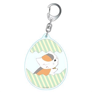 Natsume`s Book of Friends Nyanko-sensei Egg Key Ring A Wink (Anime Toy)