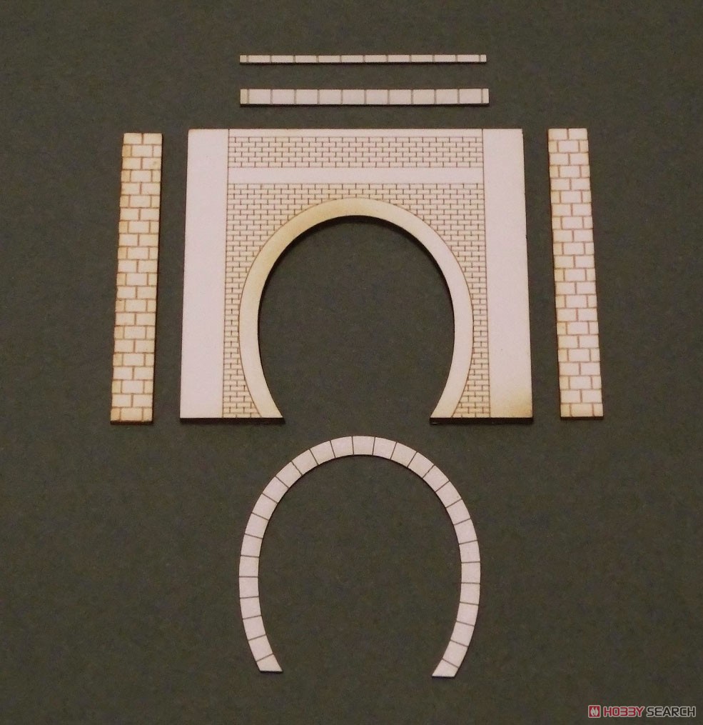 トンネルポータル＆ライナー 未塗装キット (狭小トンネル・単線レンガ仕様) (組み立てキット) (鉄道模型) 商品画像3
